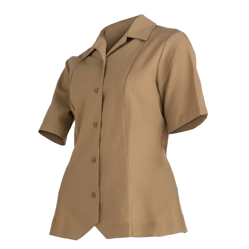 AS-IS NAVY Women's NSU Service Khaki Overblouse