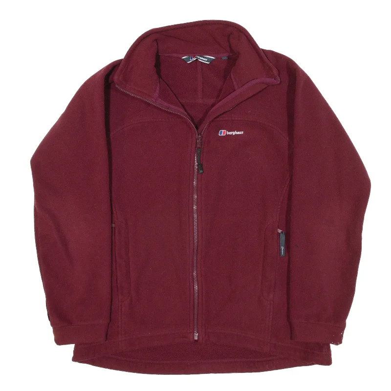 BERGHAUS Fleece Jacket Maroon Womens L