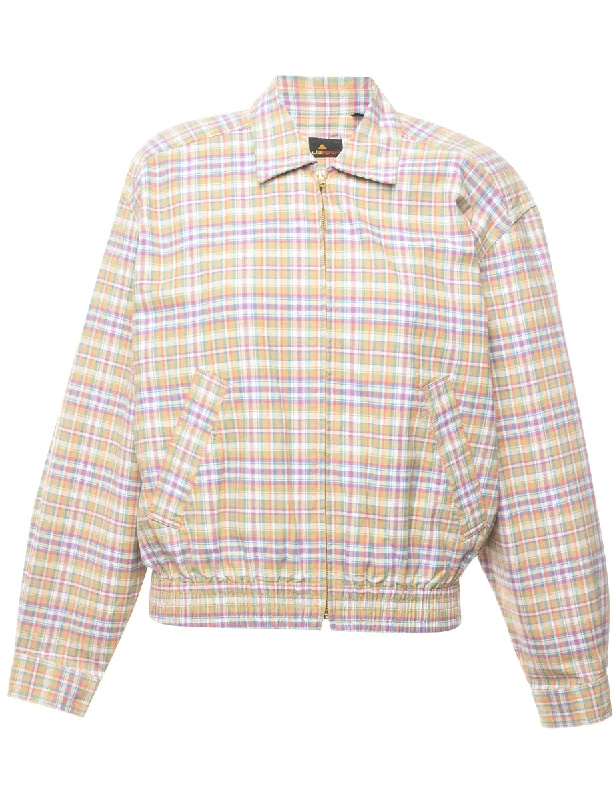 Checked Pattern Jacket - M