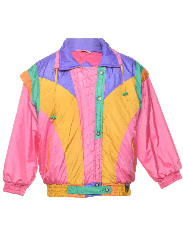 Colour Block Ski Jacket - M