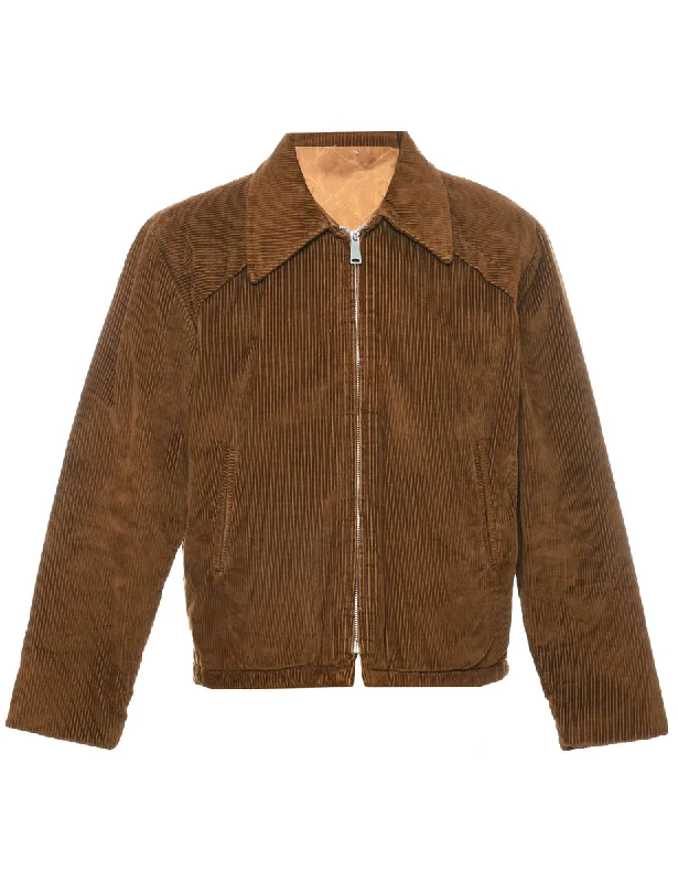 Corduroy Brown Jacket - M