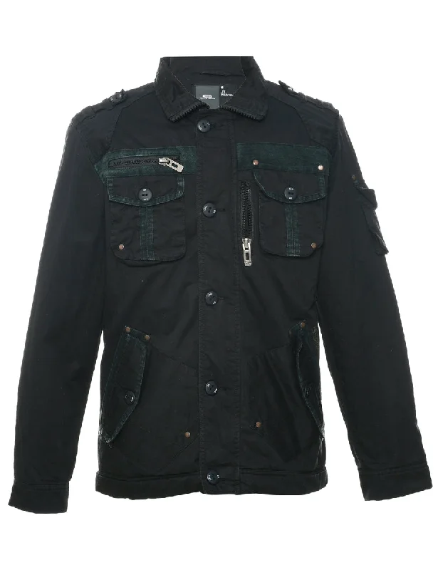 Epaulettes Black Jacket - M