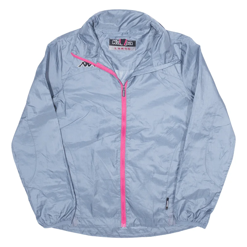 KAPPA Womens Shell Jacket Blue Hooded L