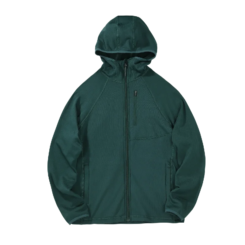 Waffle Hooded Jacket