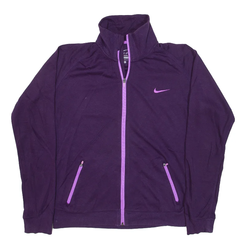 NIKE Dri-fit Track Jacket Purple Womens L