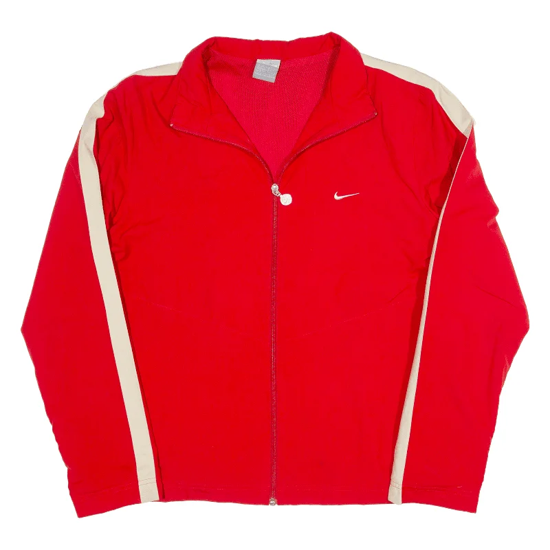 NIKE Womens Shell Jacket Red XL