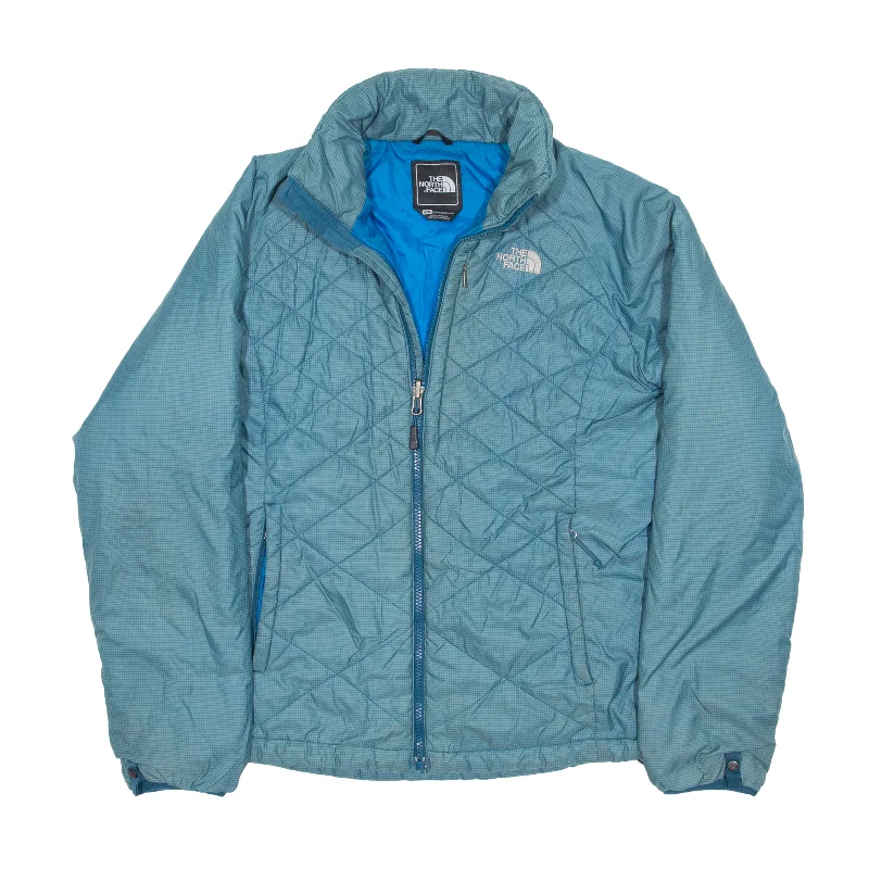 THE NORTH FACE Quilted Jacket Blue Nylon Womens M