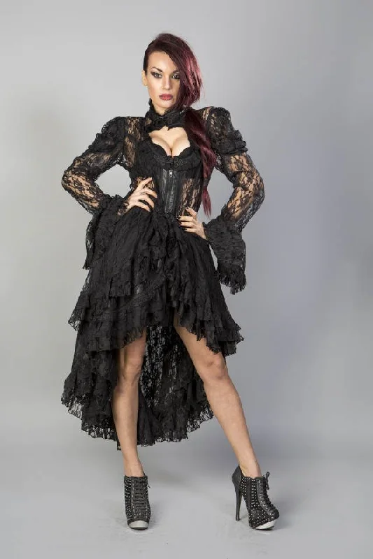 Valentina Victorian Gothic Jacket In Lace