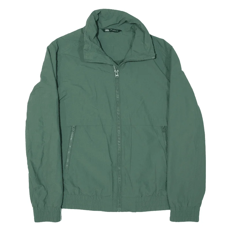 ZARA Womens Shell Jacket Green M