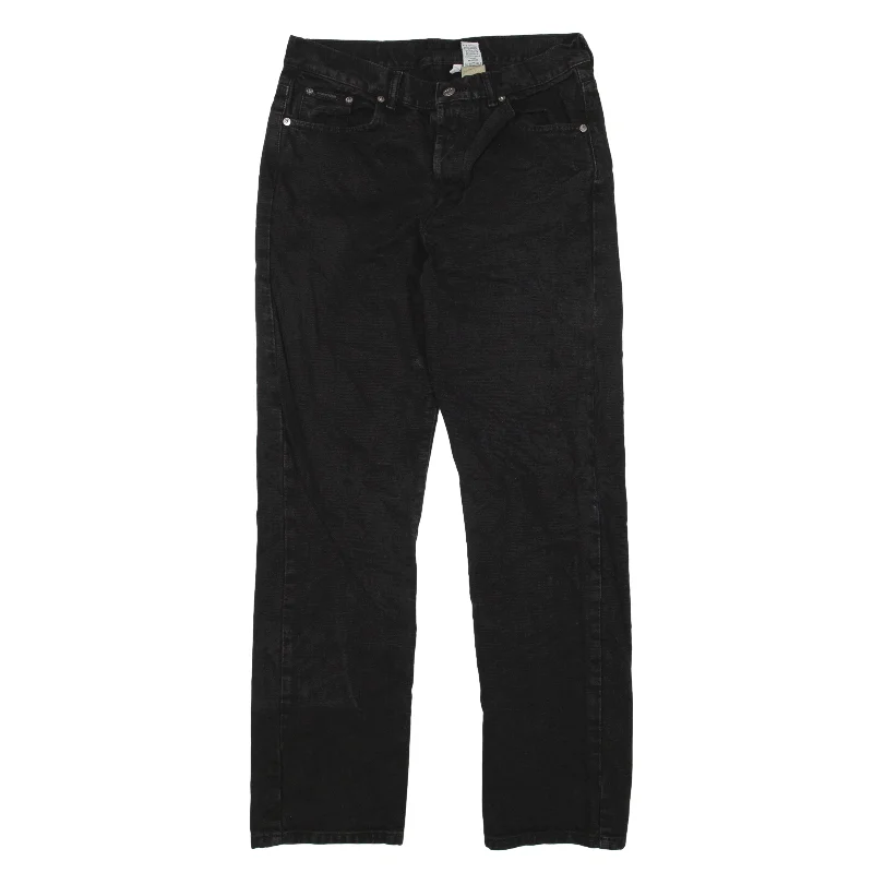 CALVIN KLEIN Jeans Black Denim Regular Straight Womens W30 L30