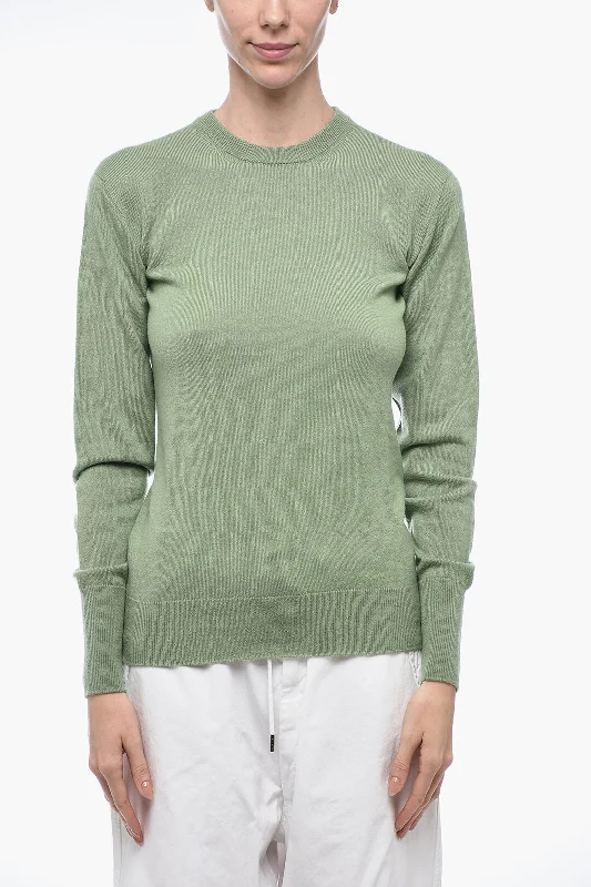 Jil Sander Crew Neck Pure Cashmere Sweater