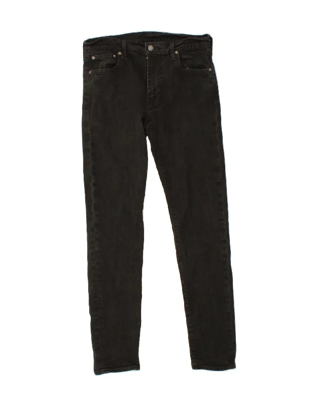 LEVI'S Womens Skinny Jeans W30 L32  Black Cotton