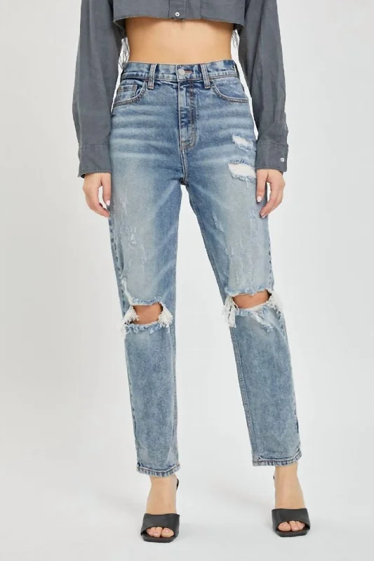 Remi Mom Jean In Medium Wash