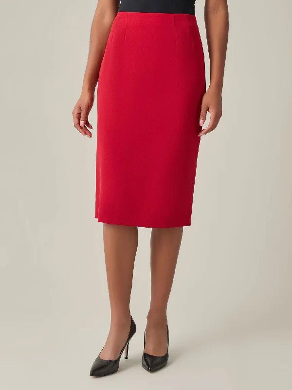 Petite Vivien Skirt, Iconic Stretch Crepe