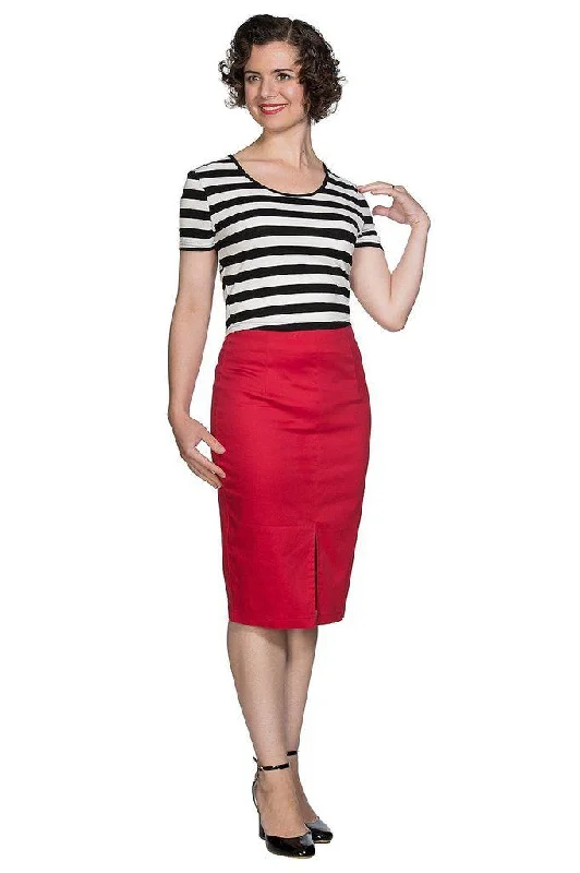 Plain Pencil Skirt