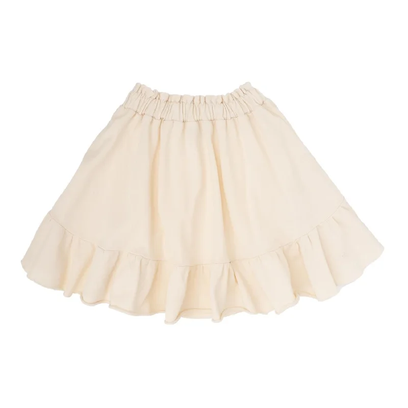 TOCOTO VINTAGE OFF-WHITE MINI SKIRT