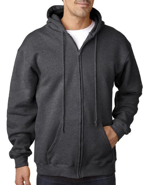 Bayside Adult  9.5oz., 80% cotton/20% polyester Full-Zip Hooded Sweatshirt BA900