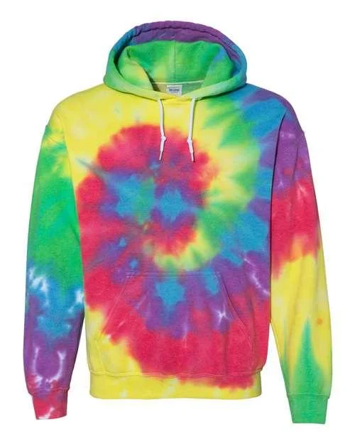 Dyenomite Blended Tie-Dyed Hooded Sweatshirt 680VR