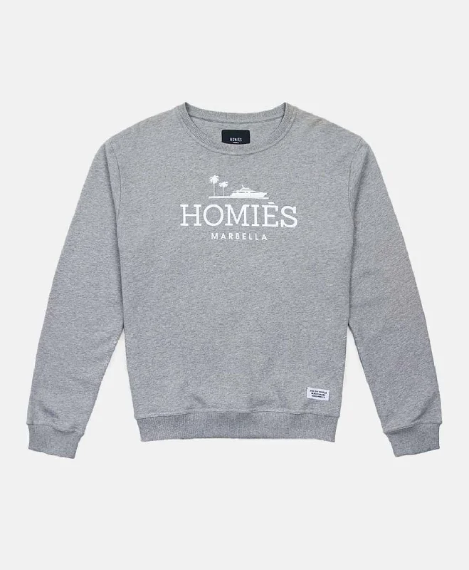 CLASSIC SWEATSHIRT GREY/WHITE