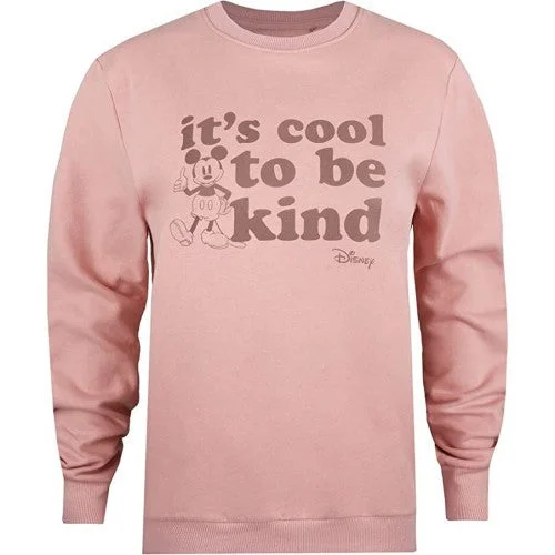 Disney Womens/Ladies Its Cool To Be Kind Mickey Mouse Sweatshirt