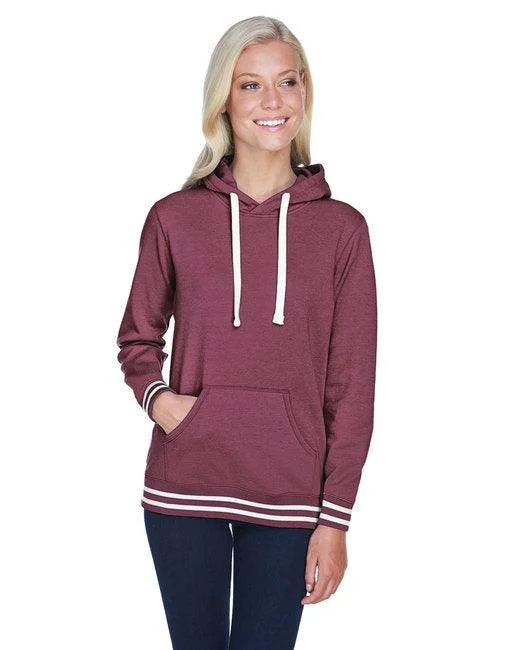 J America Ladies' Relay Hooded Sweatshirt JA8651