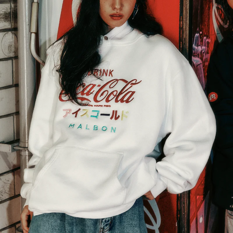 Malbon Golf X COCA COLA ICE COLD HOODIE - WHITE