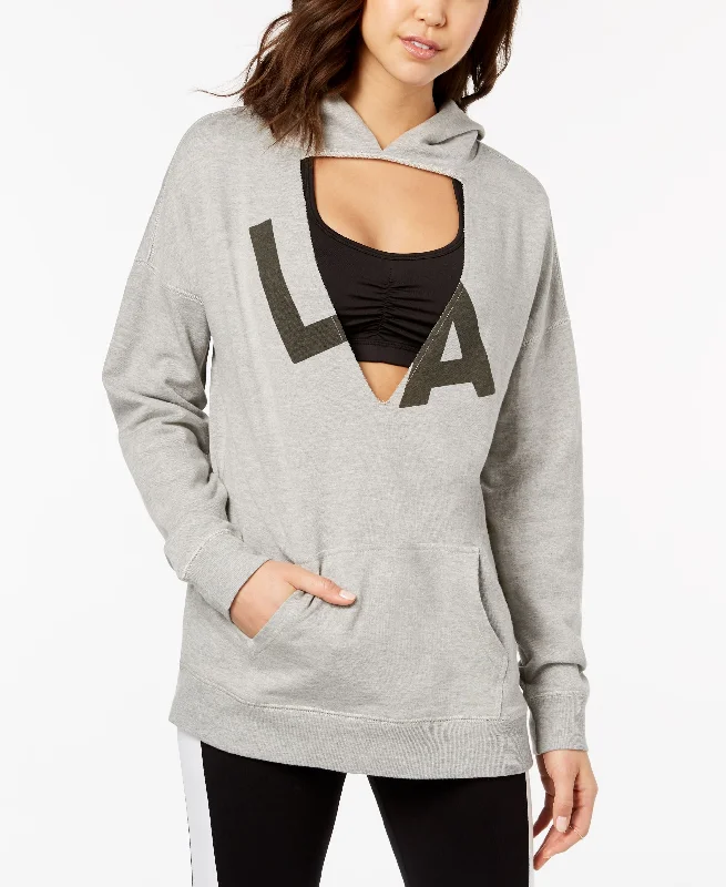 Material Girl Active Juniors Cutout Graphic Hoodie