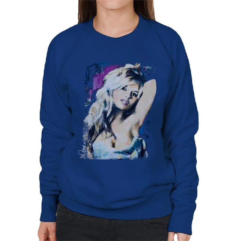 Sidney Maurer Original Portrait Of Brigitte Bardot Women's Sweatshirt