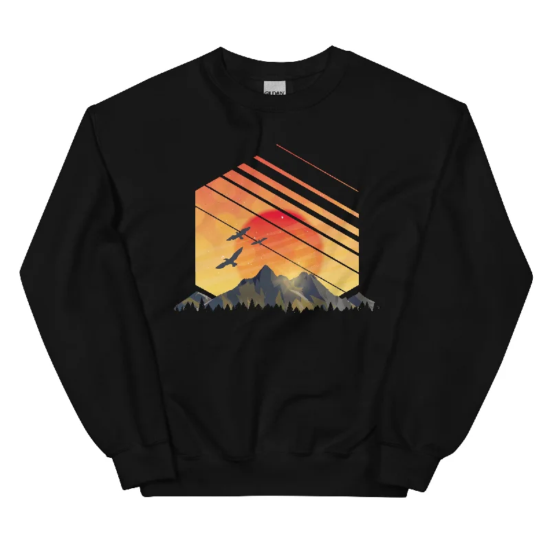 Sonnenaufgang Alpen - Sweatshirt (Unisex)