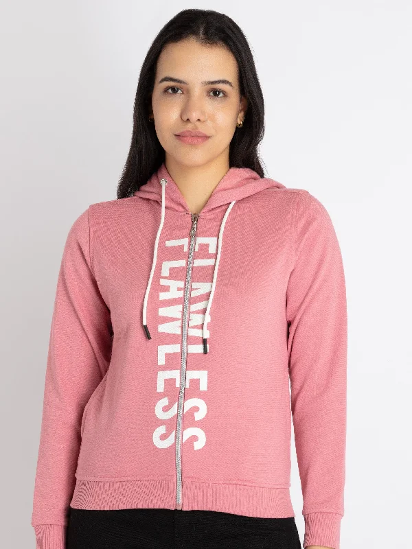 Womens Printed Hooded Sweatshirt