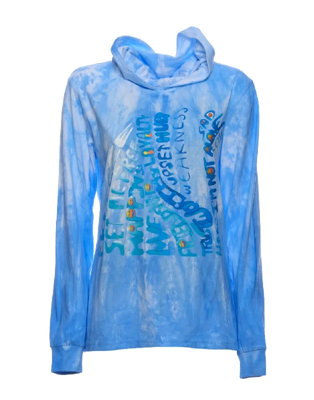 Sweatshirt for woman Tear 014 Blu