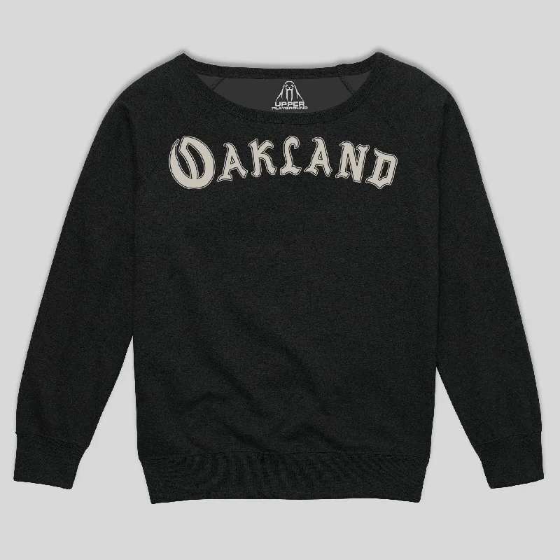 OAKLAND WOMEN'S SCOOP NECK SWEATSHIRT